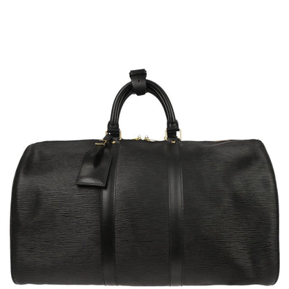 Louis Vuitton Black Epi Keepall 45 Travel Handbag M42972