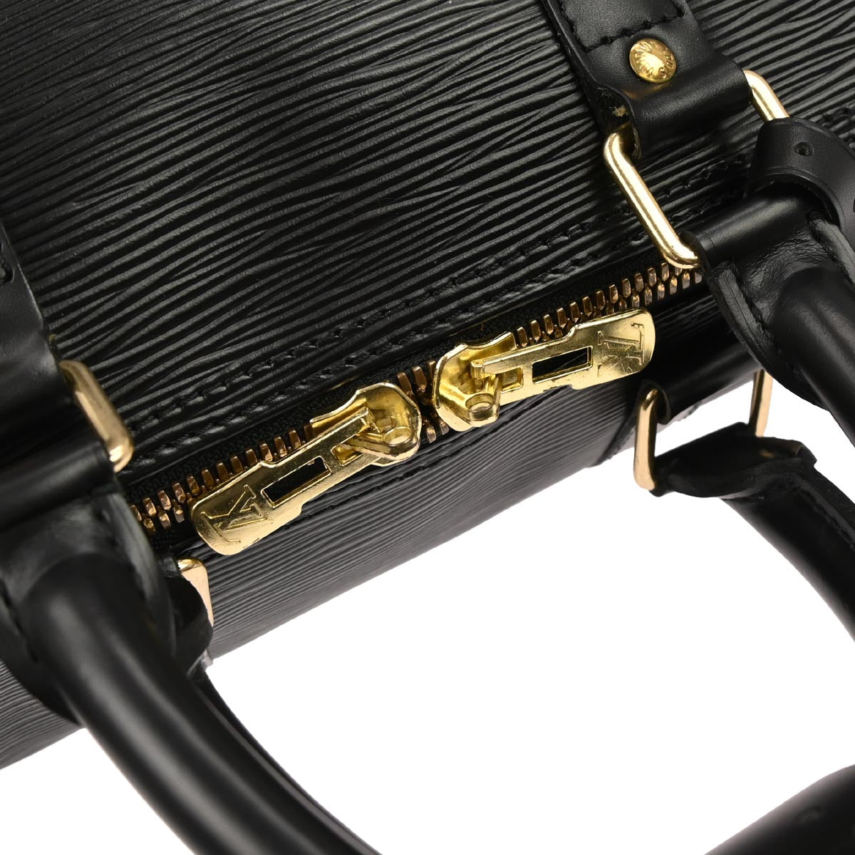 Louis Vuitton Black Epi Keepall 45 Travel Handbag M42972