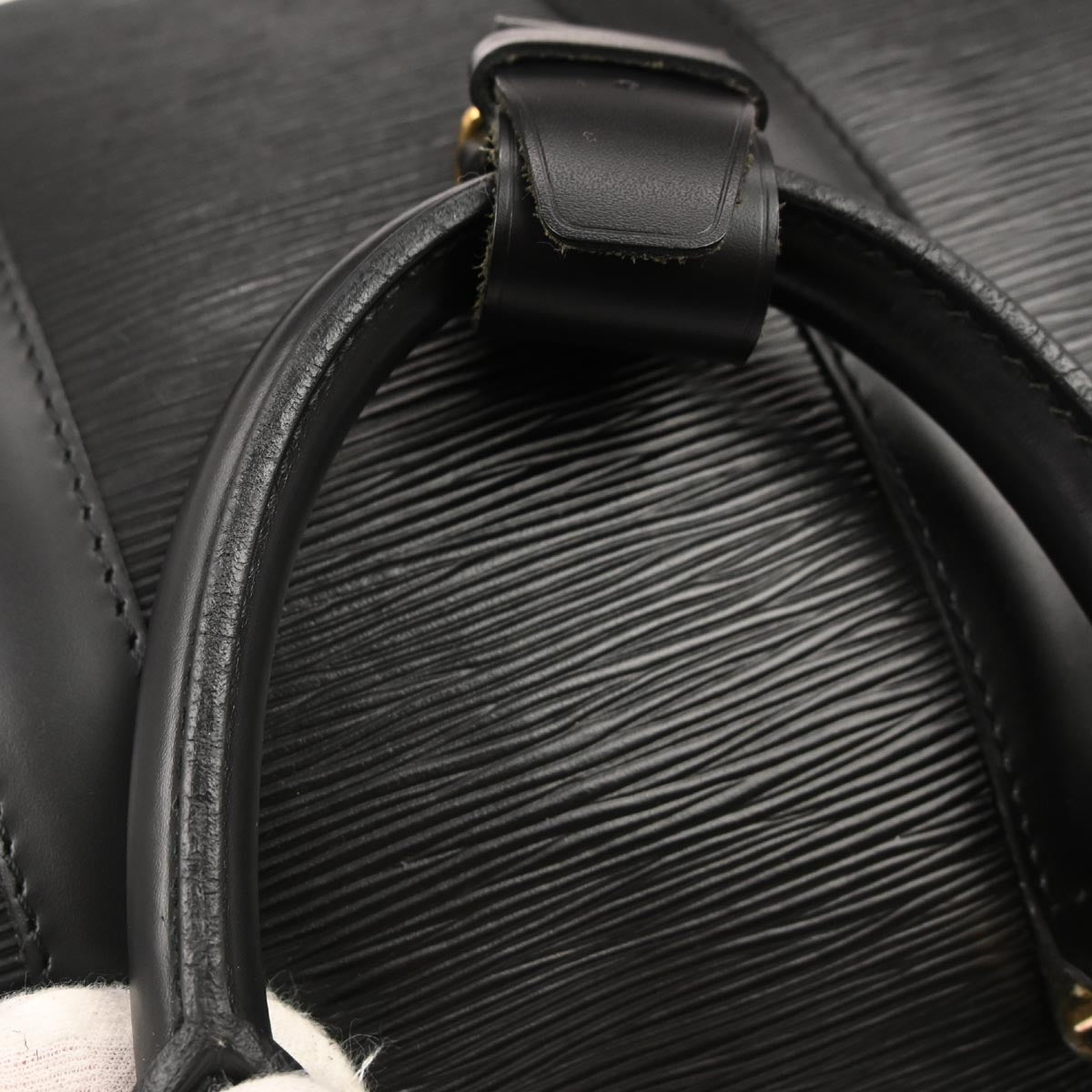 Louis Vuitton Black Epi Keepall 45 Travel Handbag M42972