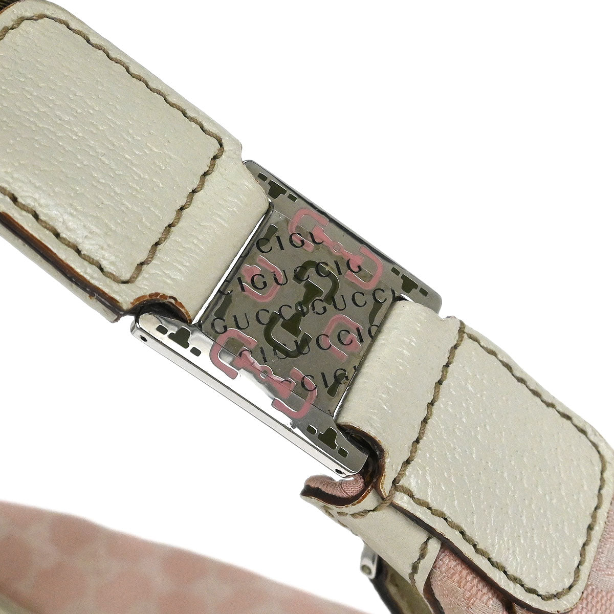 Gucci Pink Canvas GG Handbag