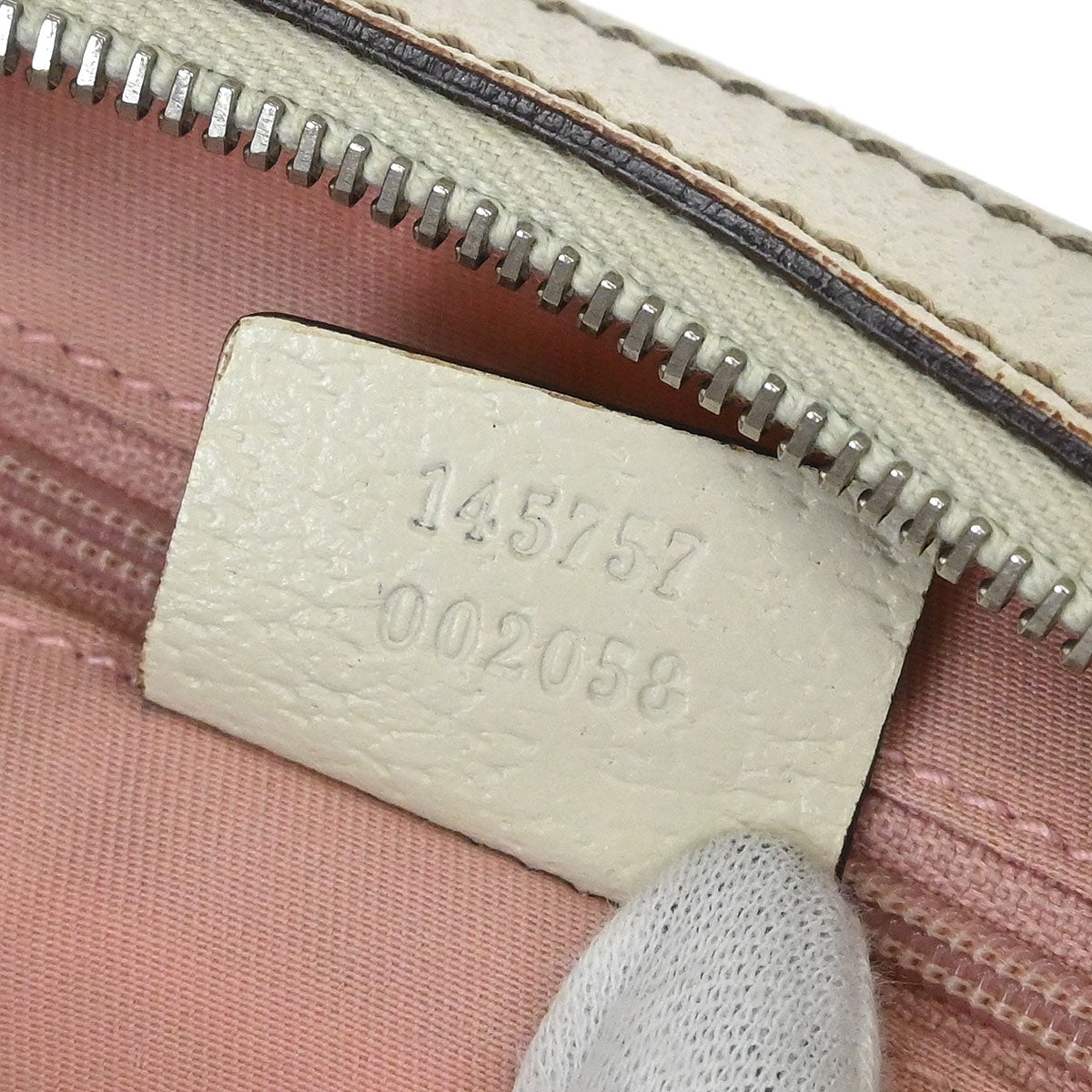 Gucci Pink Canvas GG Handbag