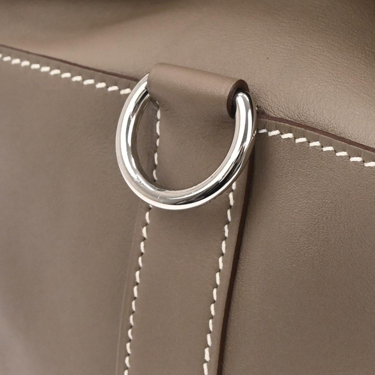 Hermes Etoupe Gray Swift Toolbox 26 2way Shoulder Handbag