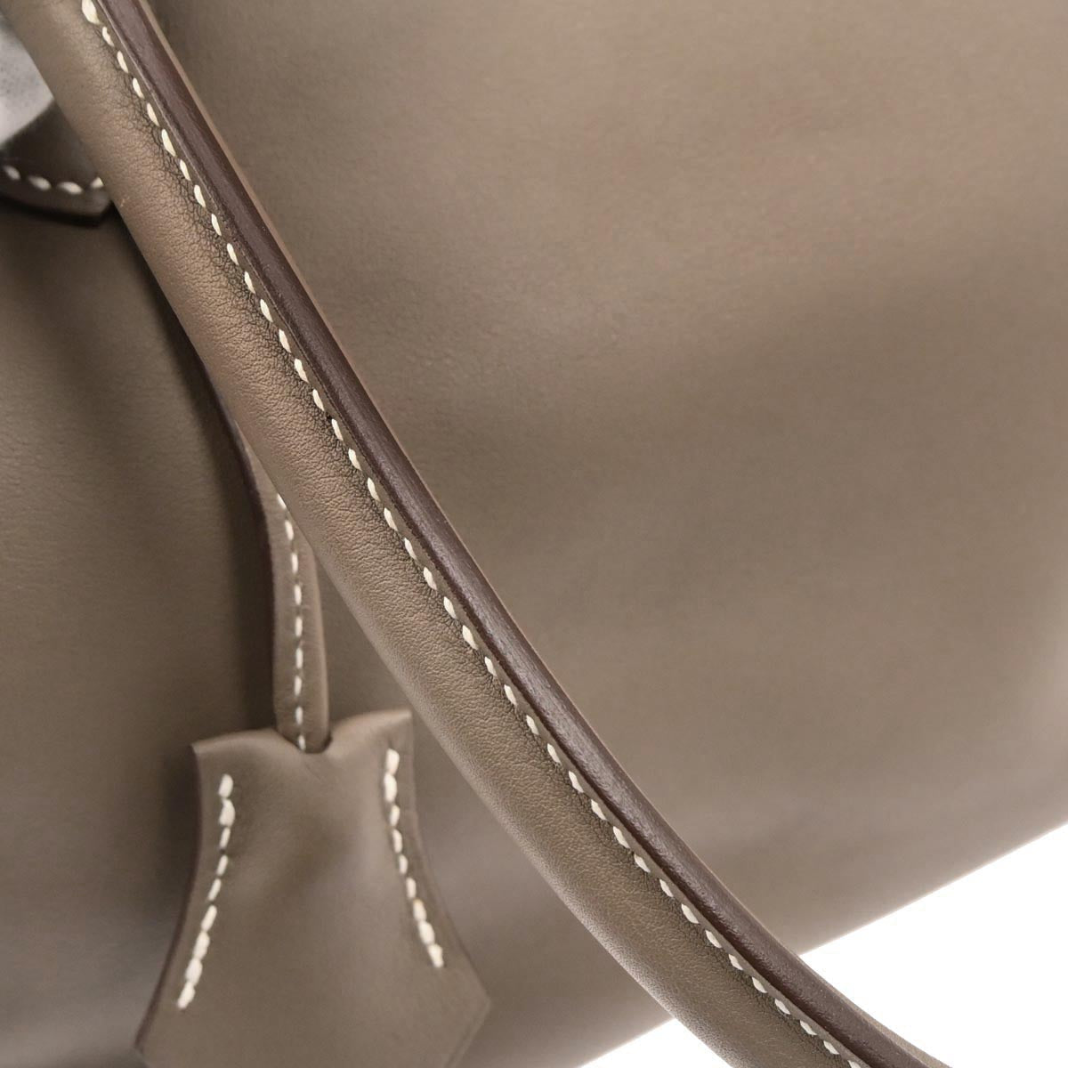 Hermes Etoupe Gray Swift Toolbox 26 2way Shoulder Handbag