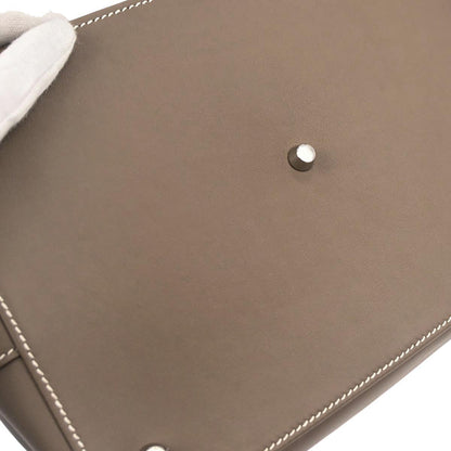 Hermes Etoupe Gray Swift Toolbox 26 2way Shoulder Handbag