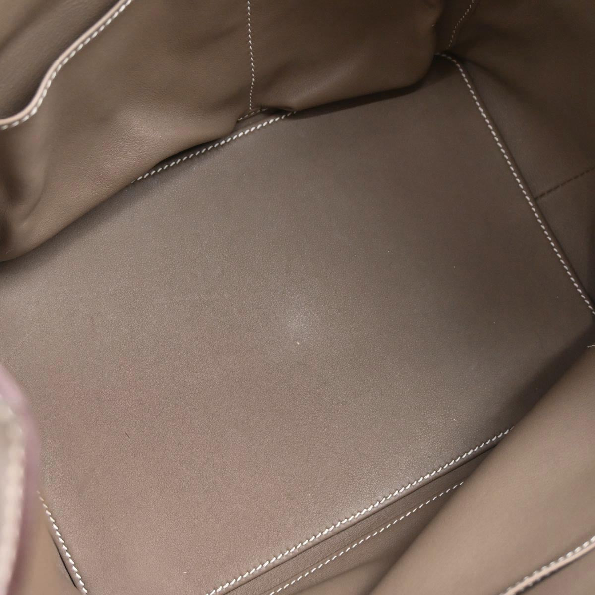 Hermes Etoupe Gray Swift Toolbox 26 2way Shoulder Handbag