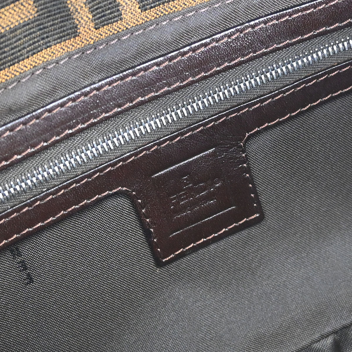 Fendi Brown Zucca Baguette Handbag