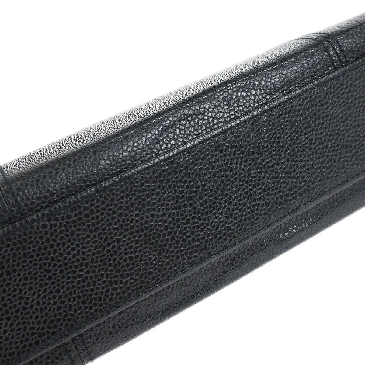 Chanel Black Caviar Skin Chain Shoulder Tote Bag