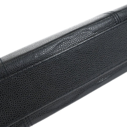 Chanel Black Caviar Skin Chain Shoulder Tote Bag