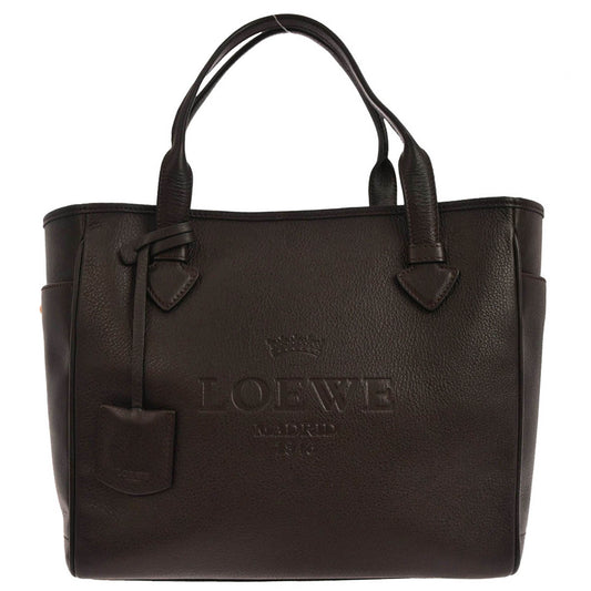 Loewe Brown Leather Heritage Tote Handbag