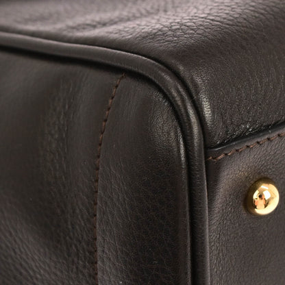 Loewe Brown Leather Heritage Tote Handbag