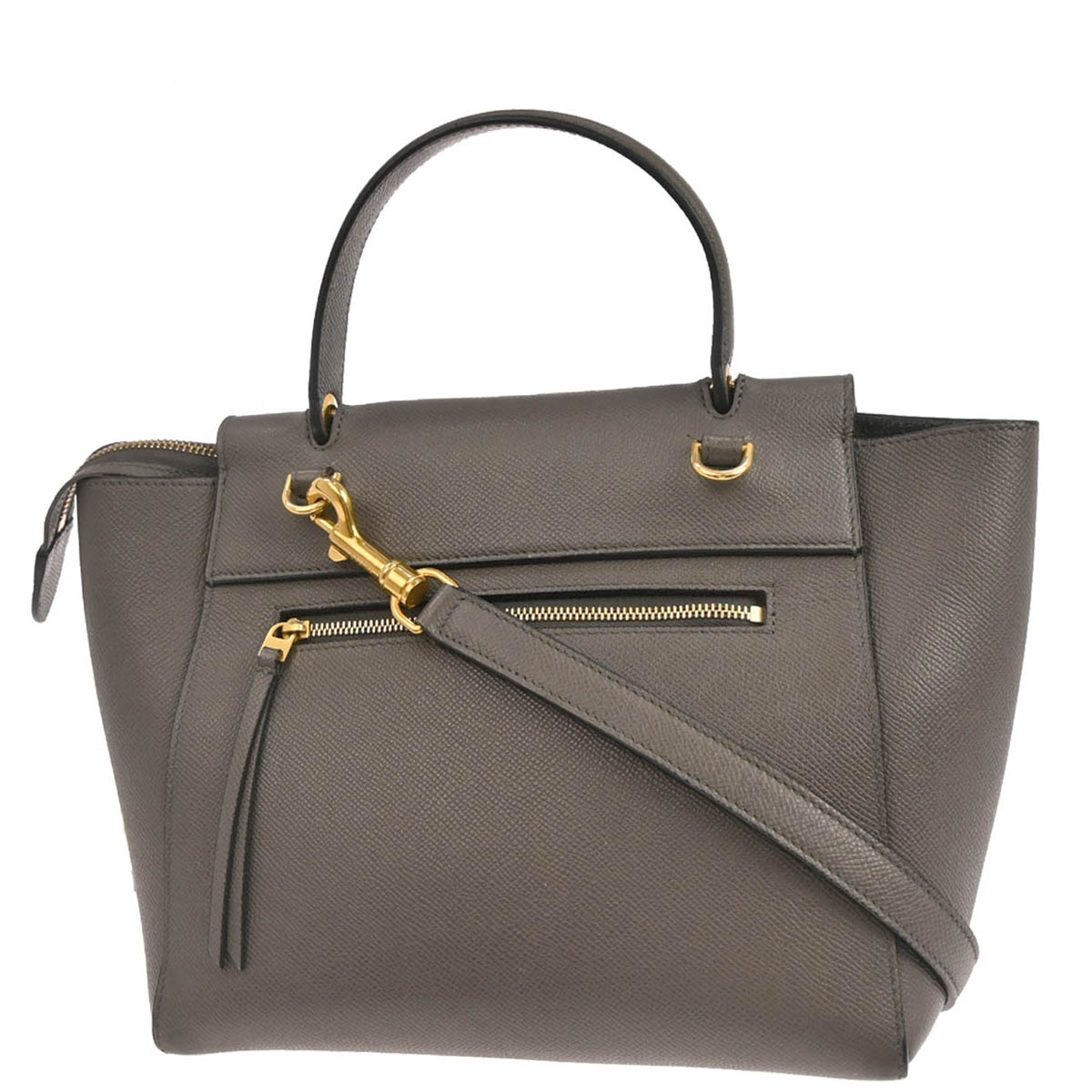Celine Gray Belt Bag 2way Shoulder Handbag