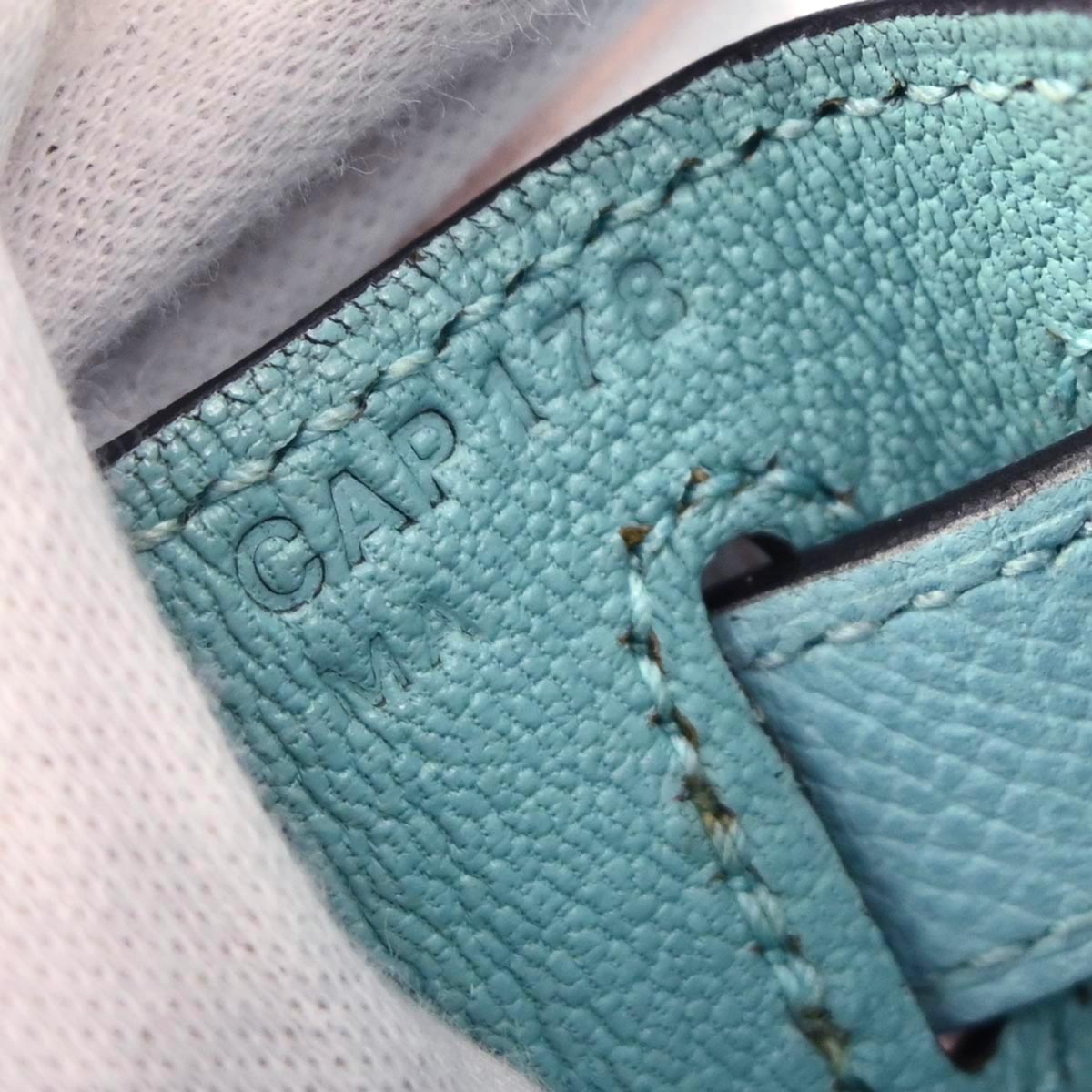 Hermes Blue Atoll Epsom Kelly 28 Sellier 2way Shoulder Handbag