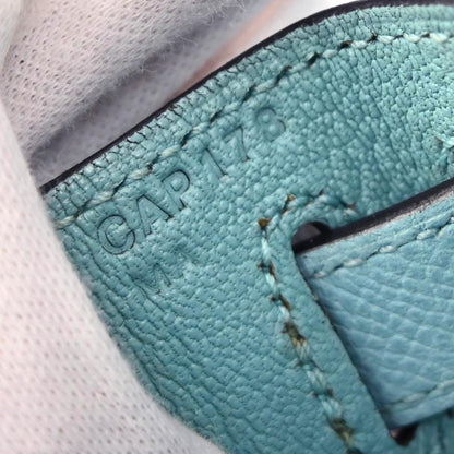 Hermes Blue Atoll Epsom Kelly 28 Sellier 2way Shoulder Handbag