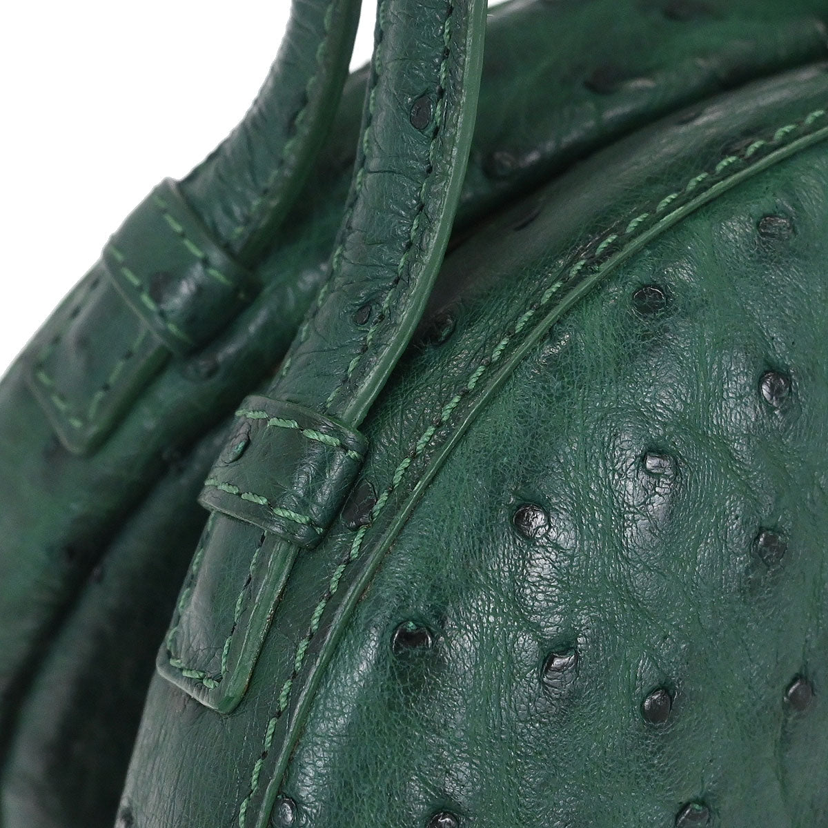 Loewe * Green Ostrich Handbag