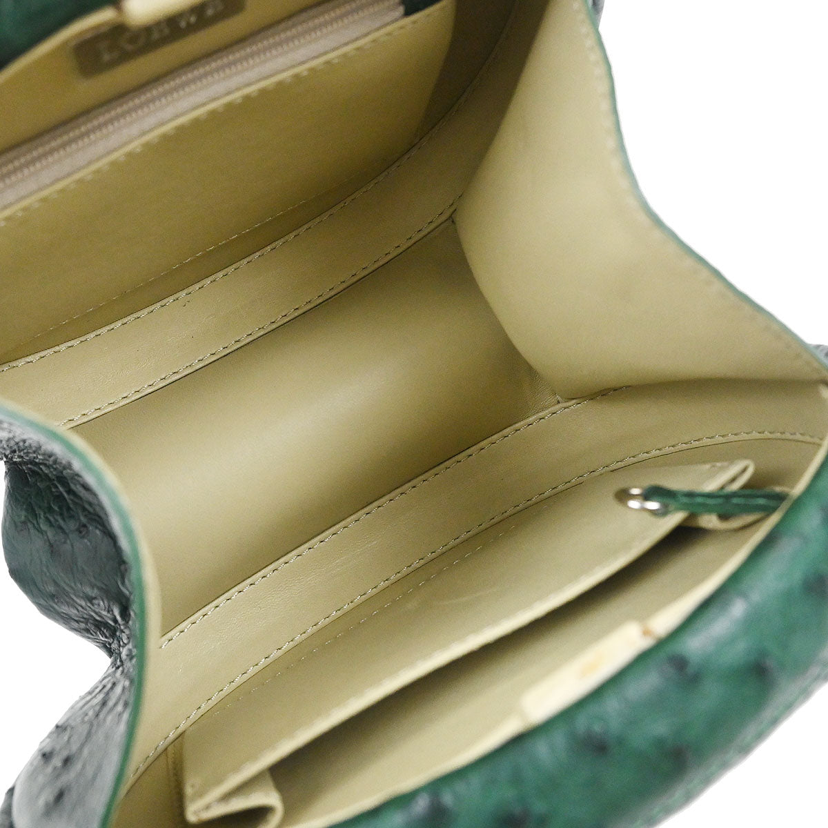 Loewe * Green Ostrich Handbag