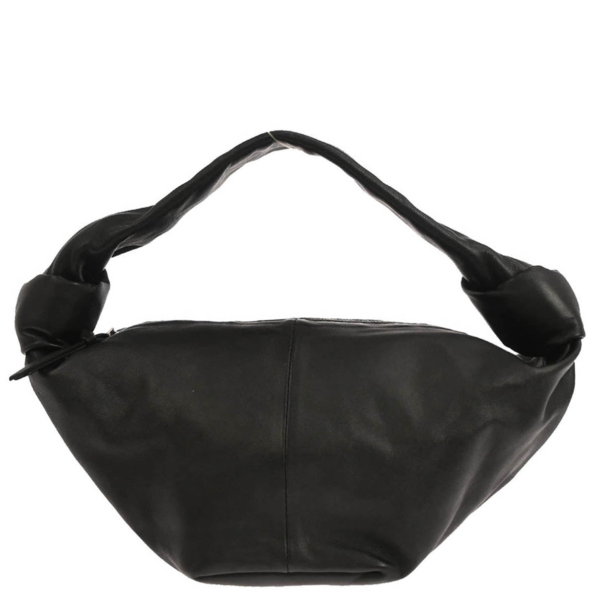 Bottega Veneta Black Leather Double Knot Handbag