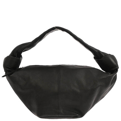 Bottega Veneta Black Leather Double Knot Handbag