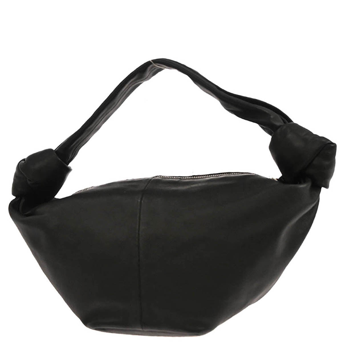 Bottega Veneta Black Leather Double Knot Handbag