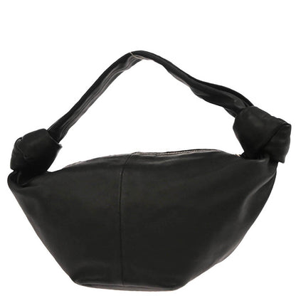 Bottega Veneta Black Leather Double Knot Handbag