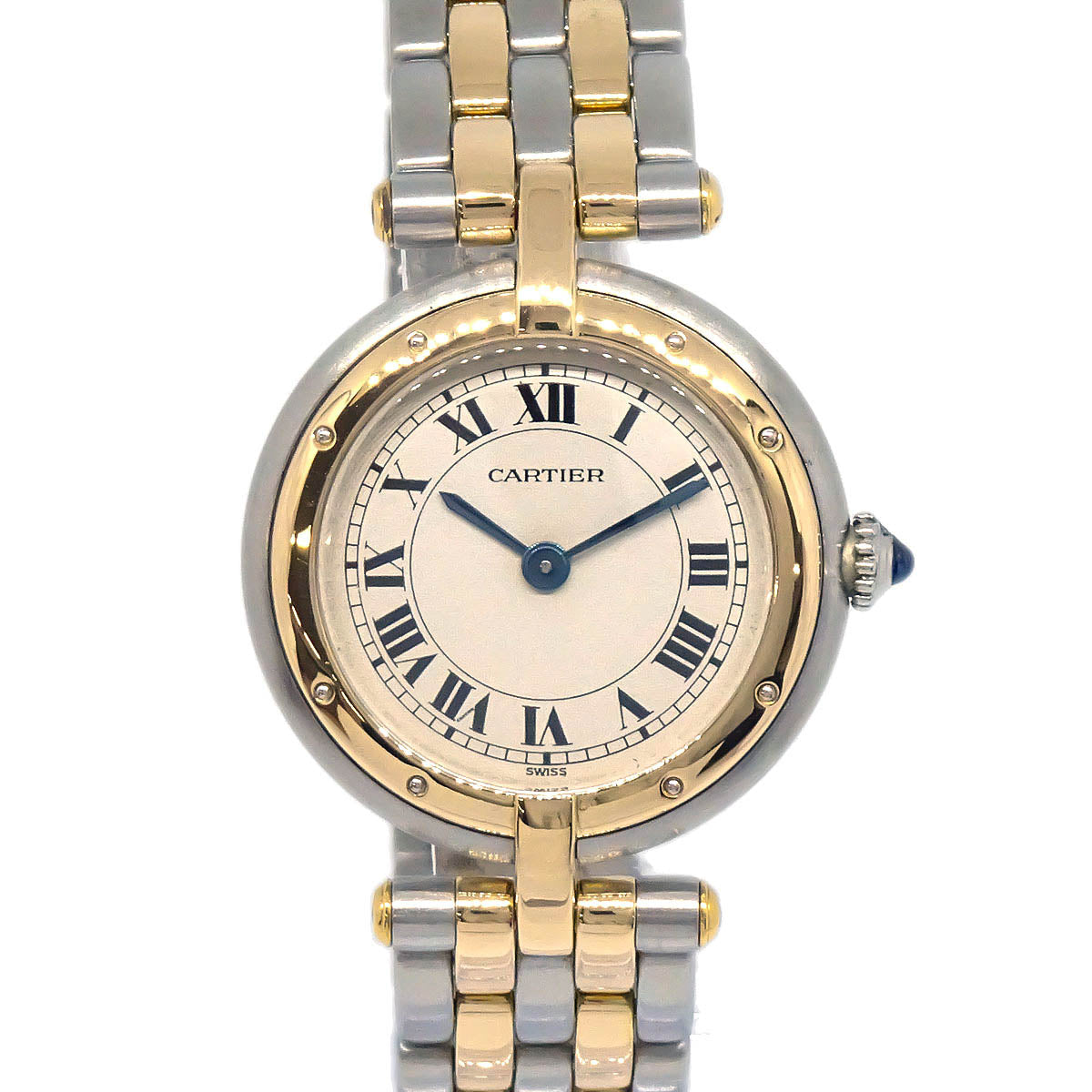 Cartier Panthere Vendome SM 2-Row Ref.1057920 Quartz Watch 18KYG SS