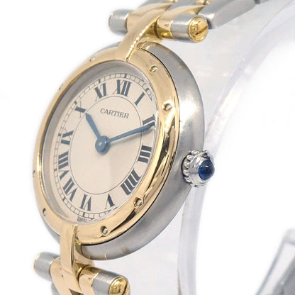 Cartier Panthere Vendome SM 2-Row Ref.1057920 Quartz Watch 18KYG SS