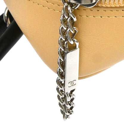 Chanel 2005-2006 Beige Calfskin Cambon Ligne Bowling Bag