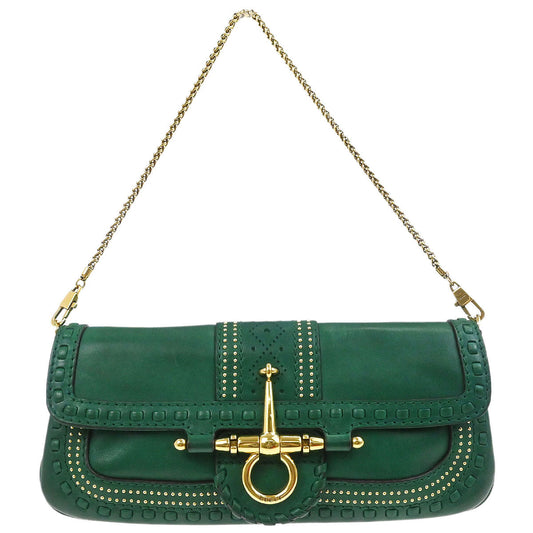 Gucci Green Leather Handbag