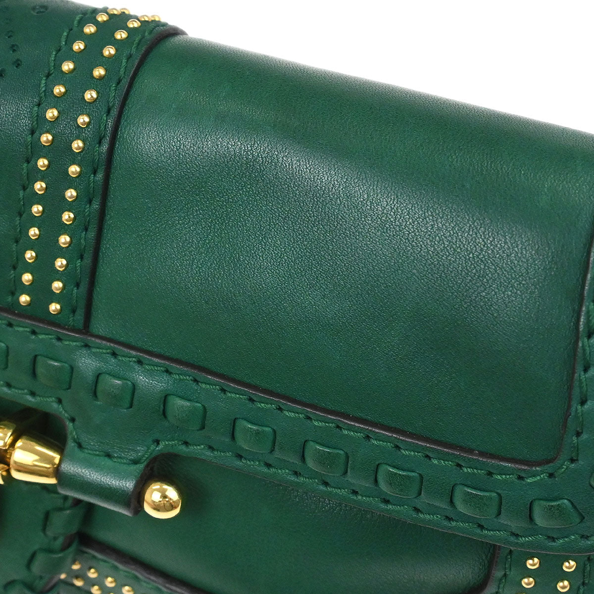 Gucci Green Leather Handbag