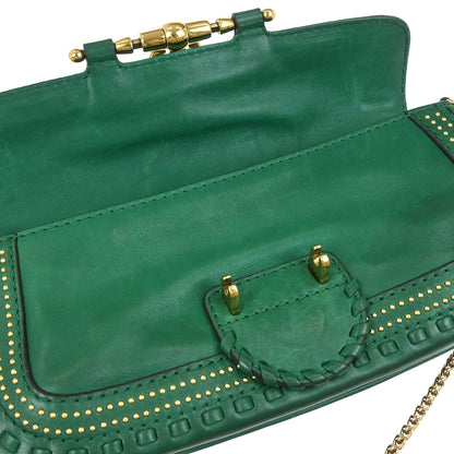 Gucci Green Leather Handbag