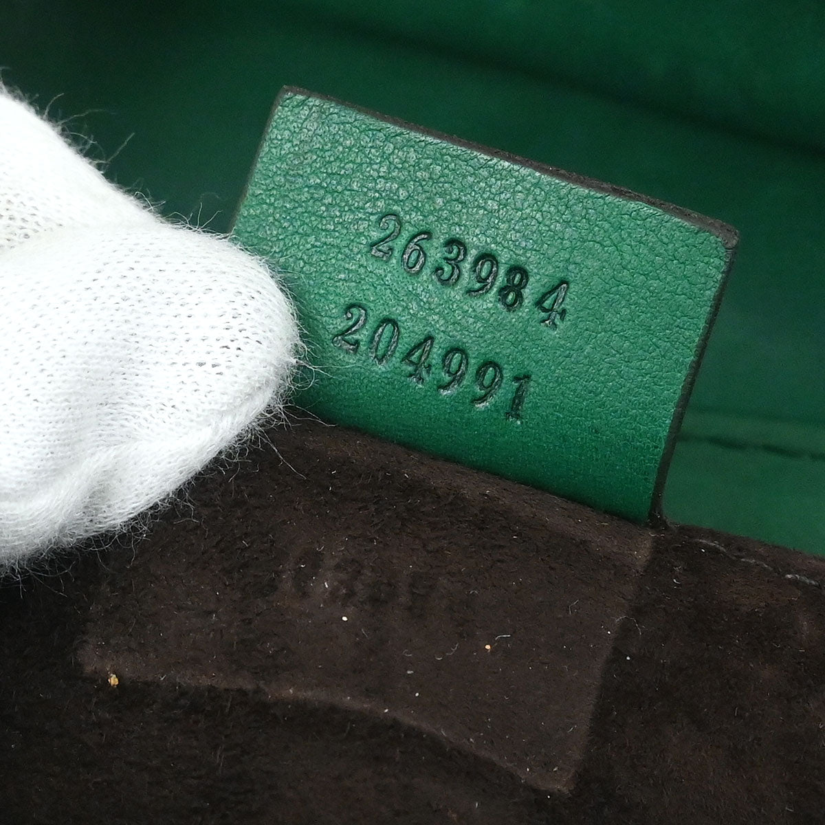 Gucci Green Leather Handbag