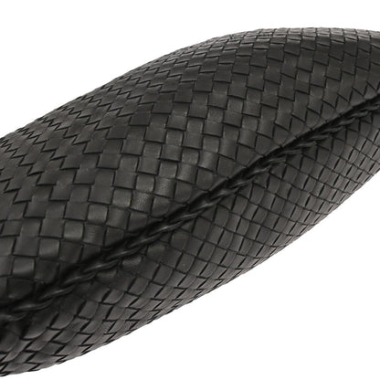 Bottega Veneta Black Lambskin Intrecciato Hobo Handbag