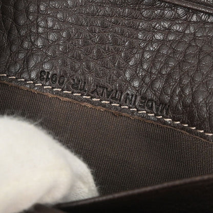 Christian Dior Brown Leather Saddle Wallet