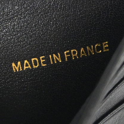 Chanel 1989-1991 Black Lambskin Bicolore Wallet