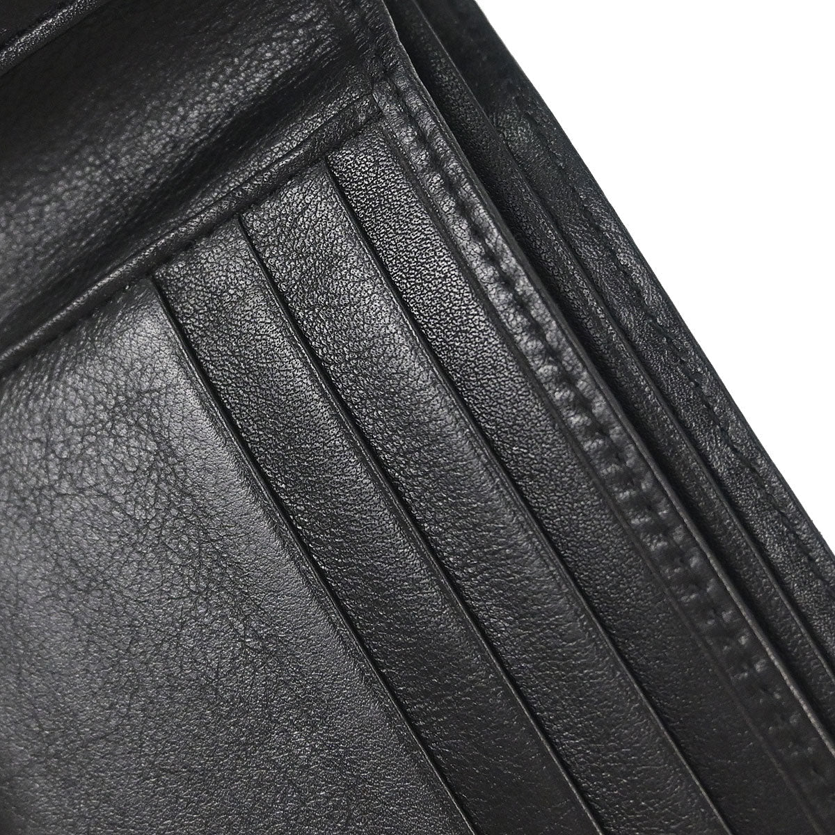 Chanel 1989-1991 Black Lambskin Bicolore Wallet