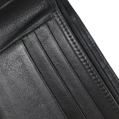 Chanel 1989-1991 Black Lambskin Bicolore Wallet