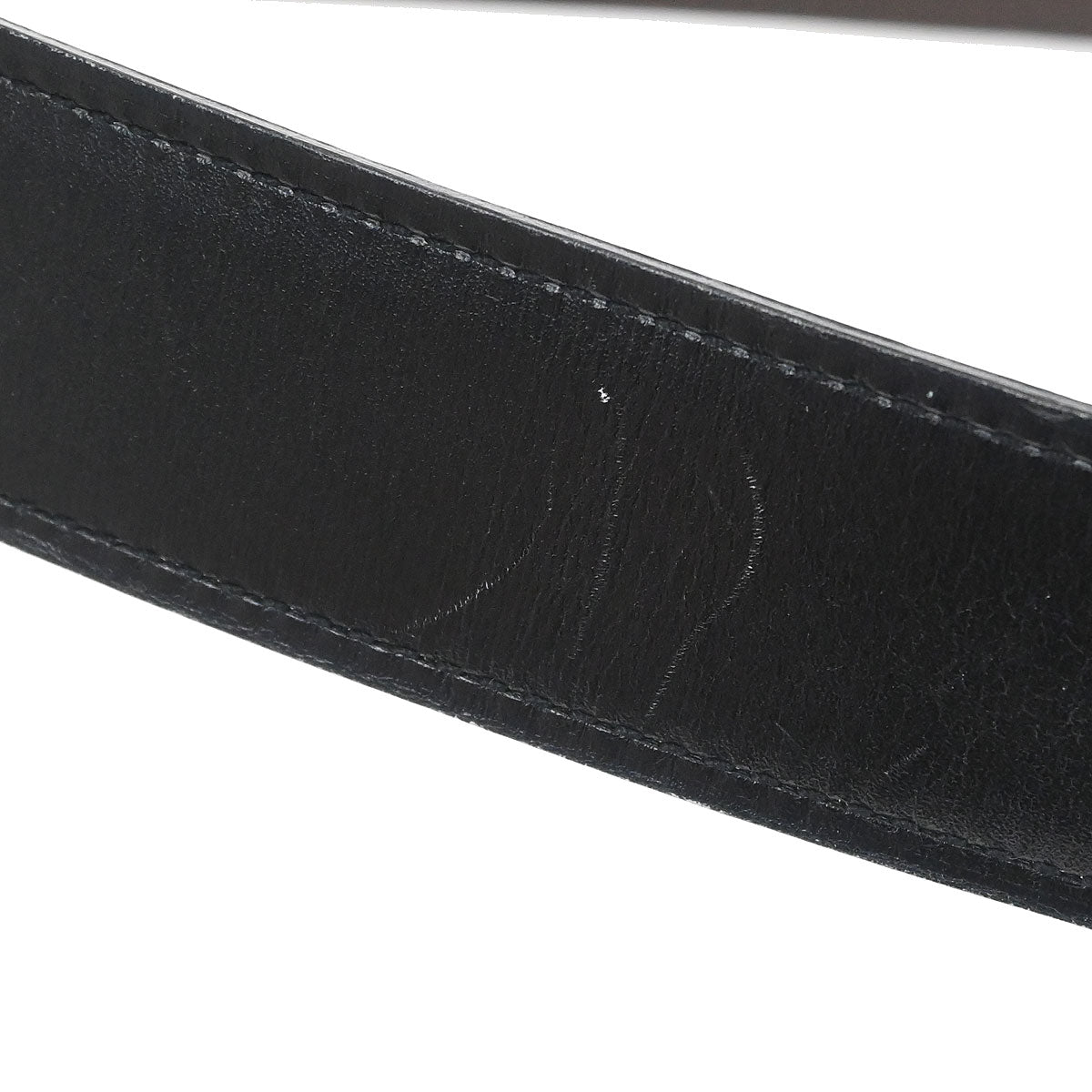 Hermes Black Box Calf Togo Constance Guilloche Reversible Belt #95