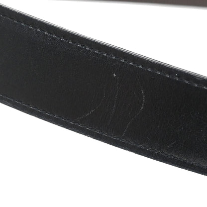 Hermes Black Box Calf Togo Constance Guilloche Reversible Belt #95