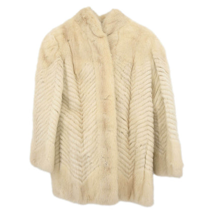 Osfur Mink Fur Coat White