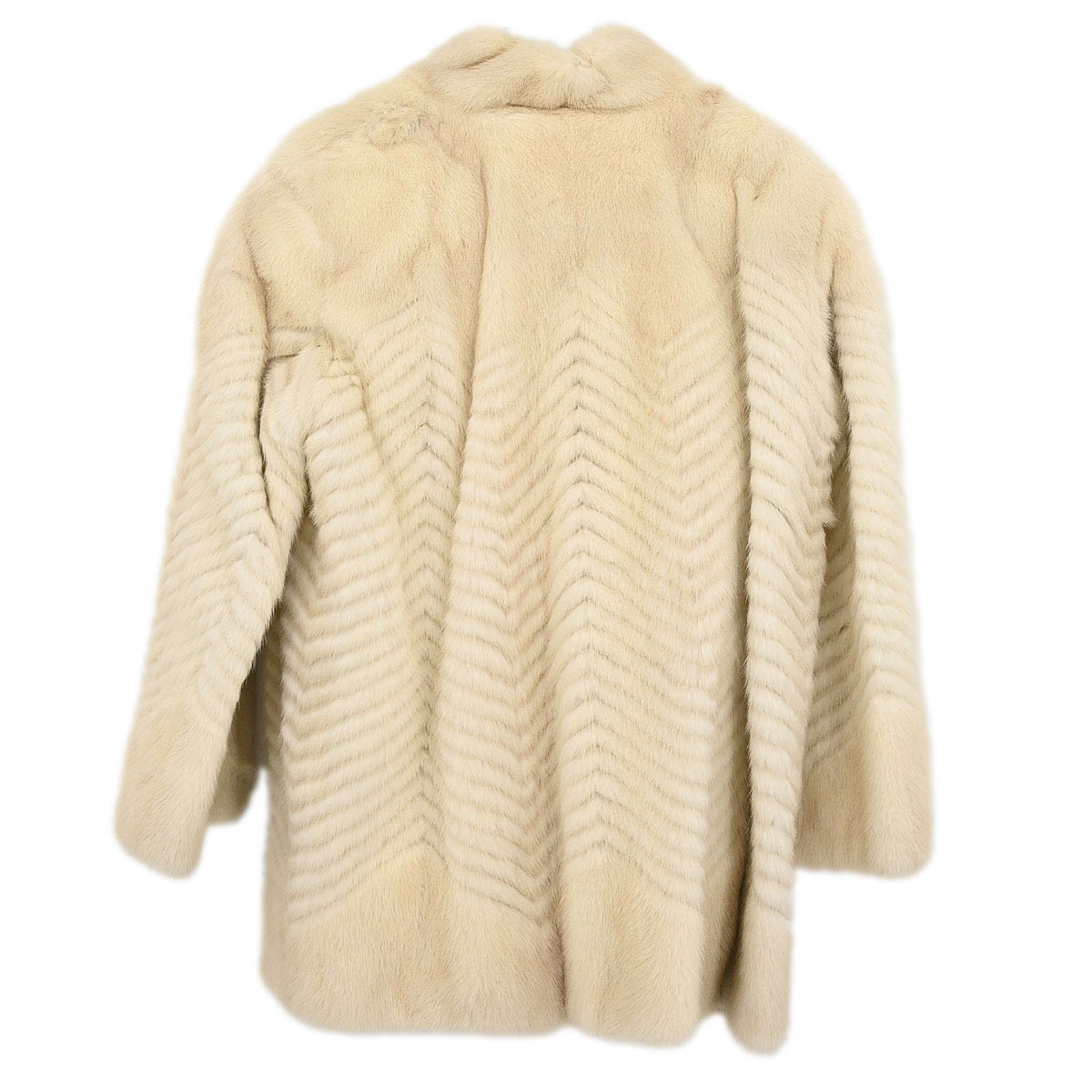 Osfur Mink Fur Coat White