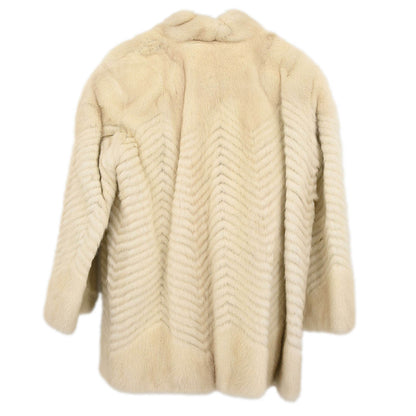Osfur Mink Fur Coat White