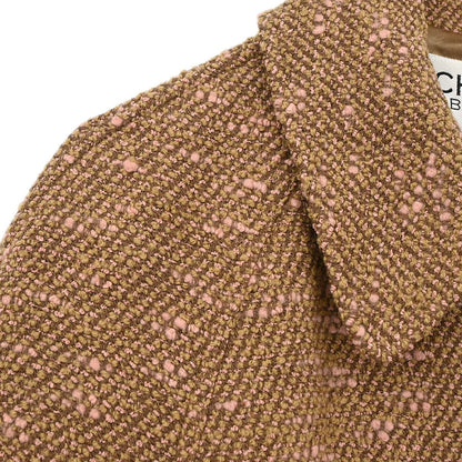 Chanel 1996 Tweed Long Coat Brown #38