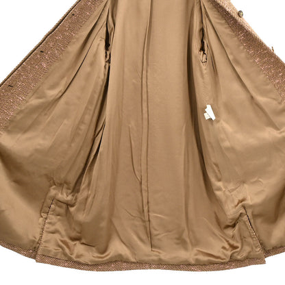 Chanel 1996 Tweed Long Coat Brown #38