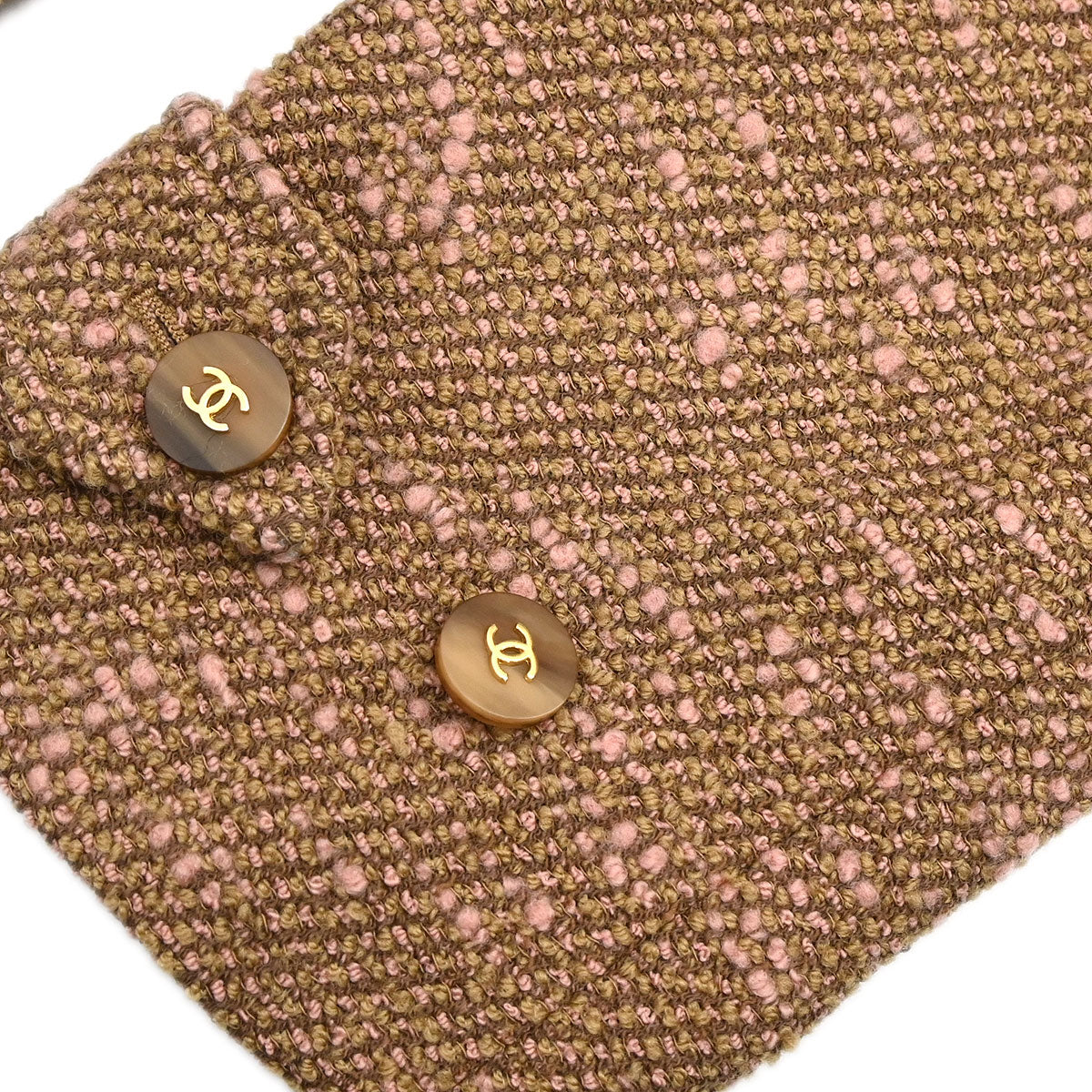 Chanel 1996 Tweed Long Coat Brown #38