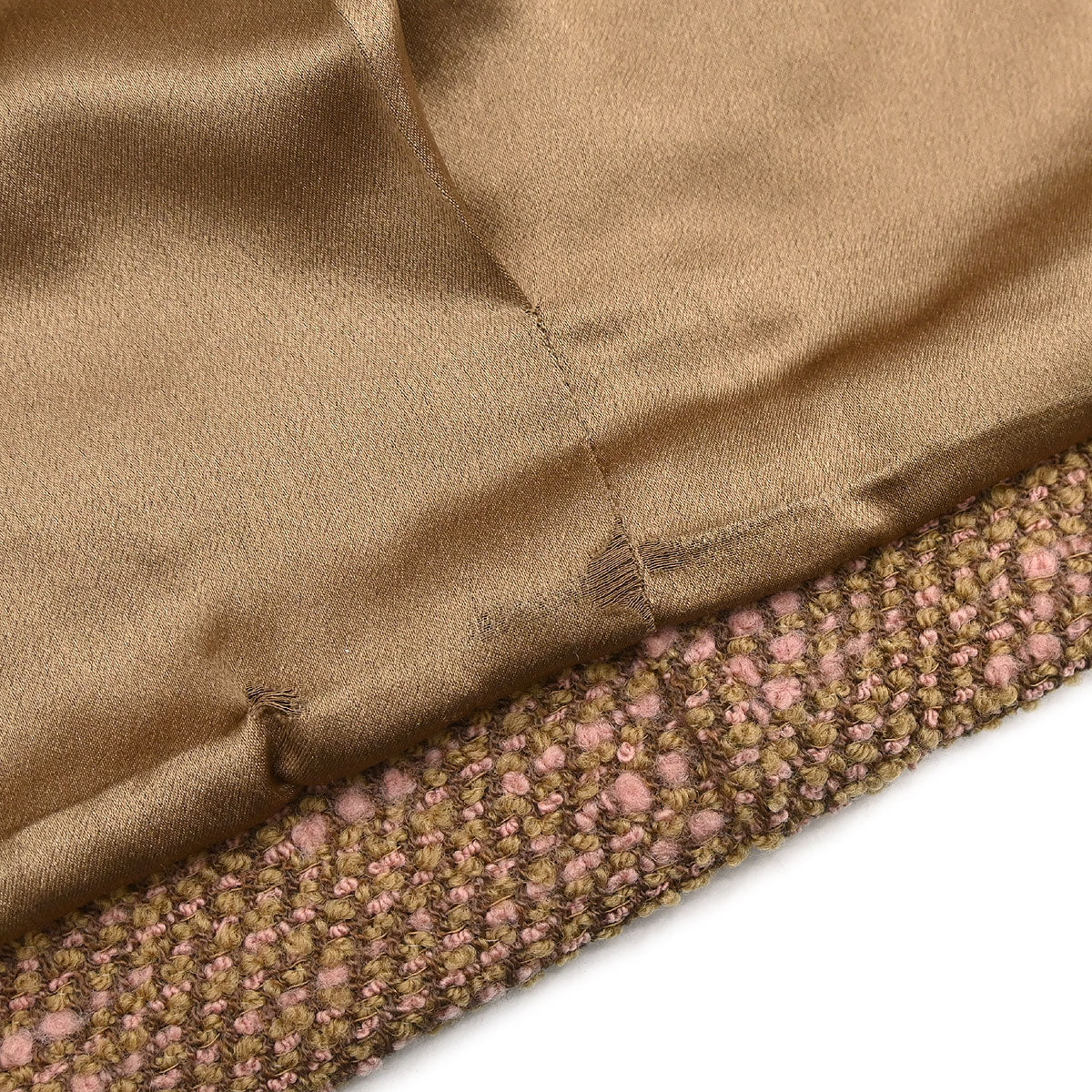 Chanel 1996 Tweed Long Coat Brown #38