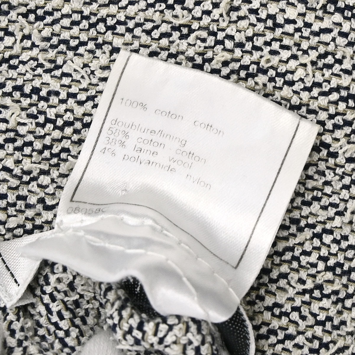 Chanel 1999 Single Breasted Collarless Denim Jacket Blue #40