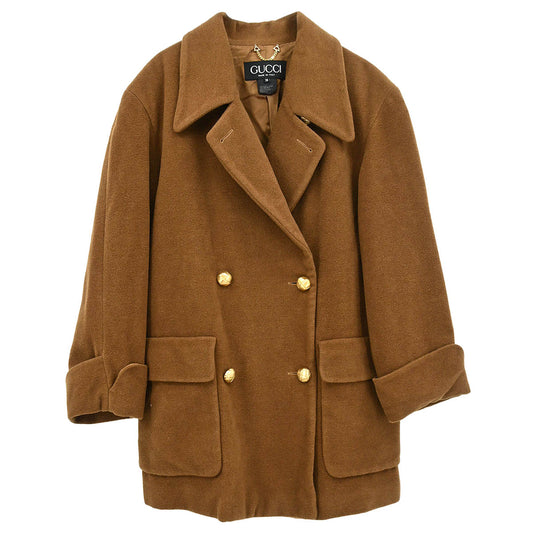 Gucci Double Breasted Jacket Brown #38
