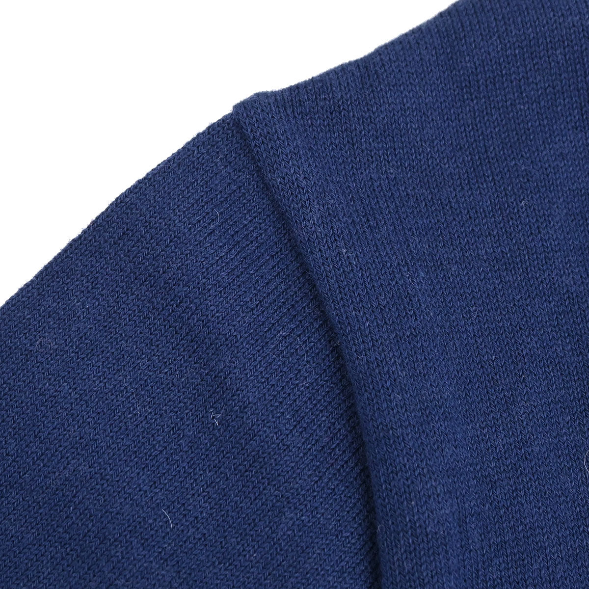 Hermes Short Sleeve Polo Shirt Top Navy #S