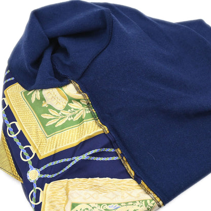 Hermes Short Sleeve Polo Shirt Top Navy #S