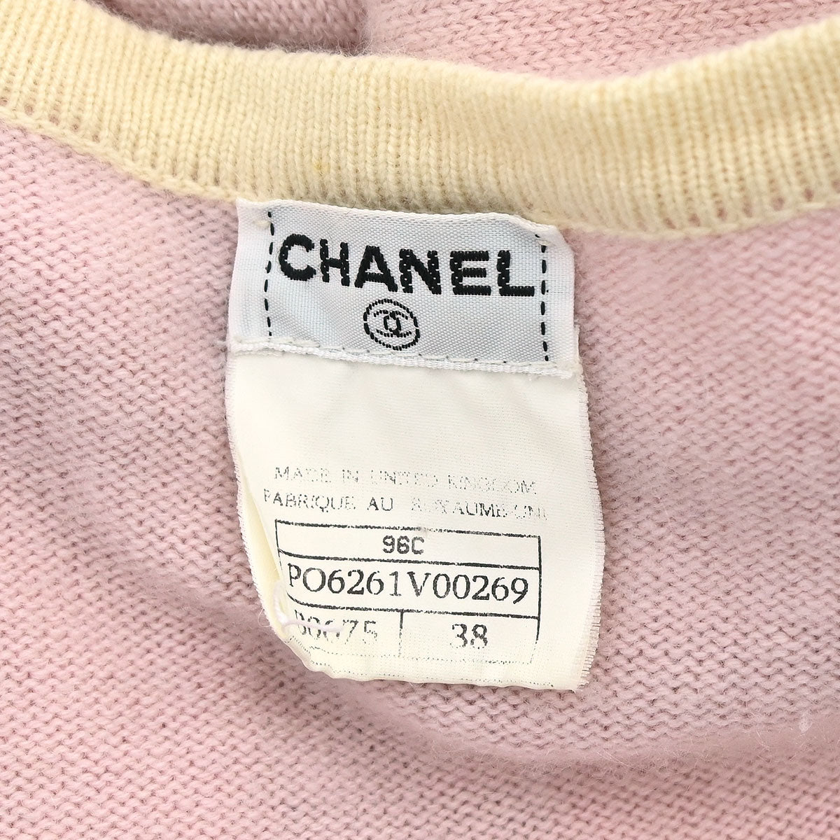 Chanel 1996 Cardigan Light Pink #38