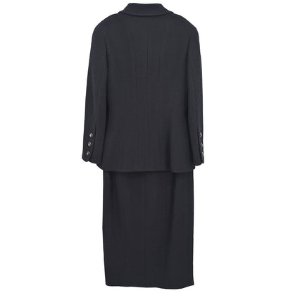 Chanel 1993 Setup Suit Jacket Skirt Black #36